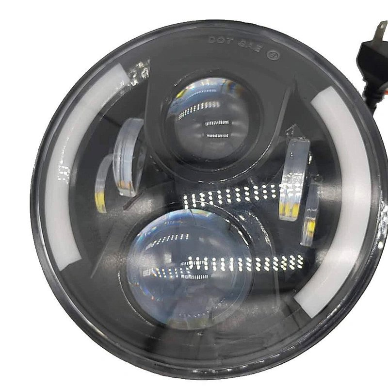 Auto Lighting System Driving Light For Car Motor Motorcycle Lamp Round 7inch Led Headlight