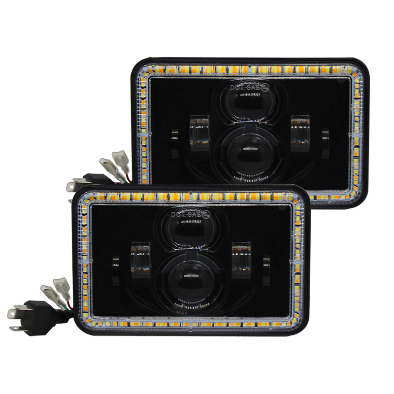 Factory Supply Motorcycle Lighting System 7 Inch  Angel Eyes Car Headlights Auto Part  Led Neblinero  For Jeep