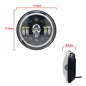 Factory  ip68 waterproof offroad driving beam offroad tractor car auto 7 inch led headlight for Jeep wrangler