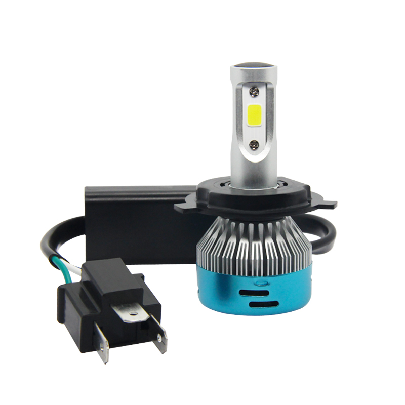 2021 Pair M9 DC/AC 10-80V 9003 H4 Motorcycle LED Headlight Bulb Kit 6000K White for Motorcycle Headlamp