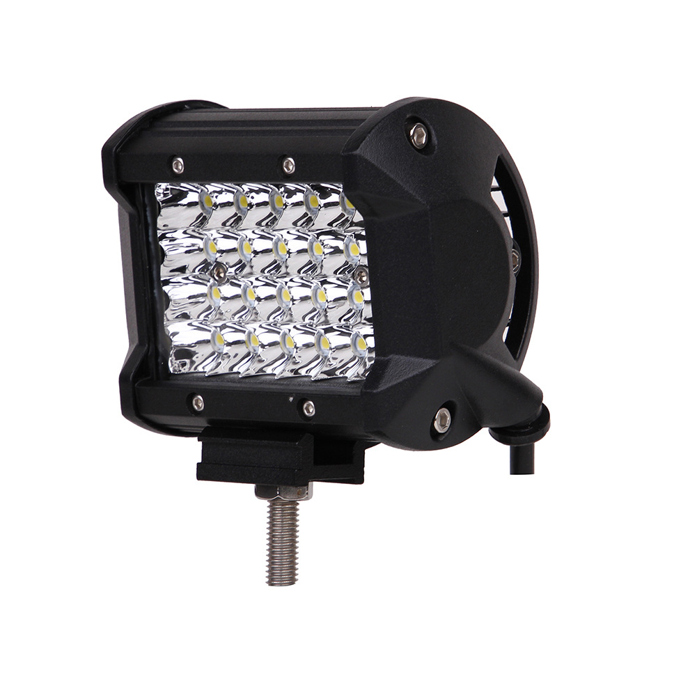 72W LED spotlight Flood Off road work light Bar truck boat tractor headlamp drl roof top bumper spotlight