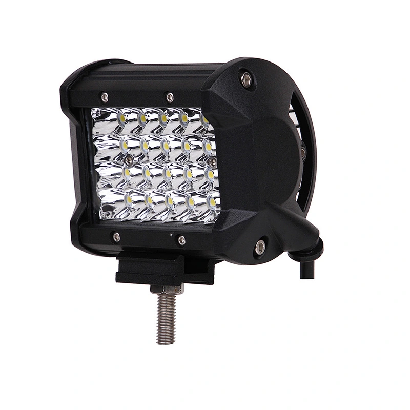72W LED spotlight Flood Off road work light Bar truck boat tractor headlamp drl roof top bumper spotlight