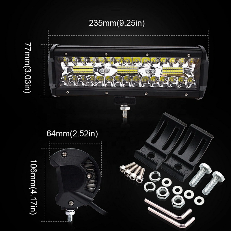 60w/120w/180w/240w Luces Focos Led Barra Neblinero Auto Camion