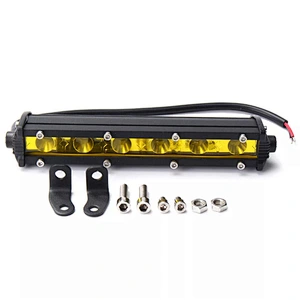 Hot selling single row led light bar 4x4 3d spot led 18w yellow straight slim led light bars off road lights