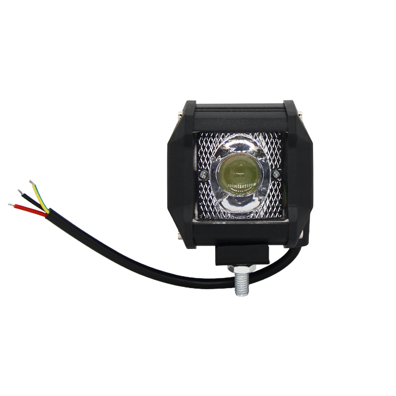 Yellow 10w Led Work Light Strobe Car Light Bar Flashing Auto Fog Light For Truck Suv Atv 4wd