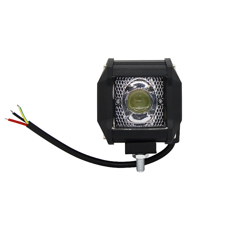Yellow 10w Led Work Light Strobe Car Light Bar Flashing Auto Fog Light For Truck Suv Atv 4wd