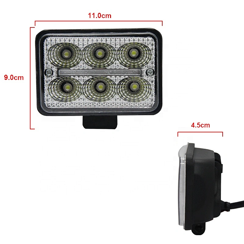 Wholesale car led luces led para vehiculo luz led trabajo carros faros con lupa led work light 18w 30w 45w