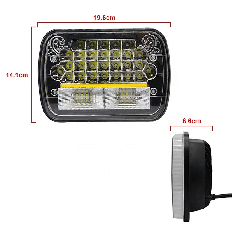 Faro 60w 120w led faro auxiliar angel eyes blue yellow led for mercedes luz ojos de Angel led para moto truck