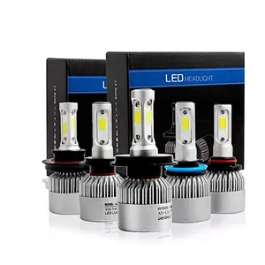 Led Heading Light S2 H4 Cob 36w Led Bulbs 8000lm White Color H1 H3 H7  H11 9005 9006 For Car Headlight Lamp Kit Car Light Lamp