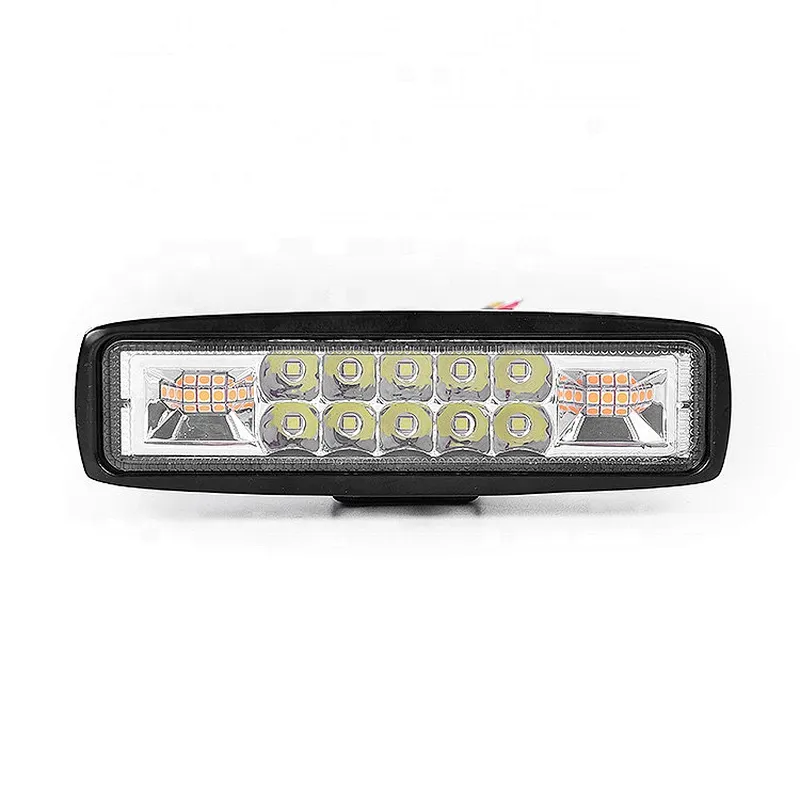 2021 mini barra led strobo  flash bicolor flash car truck led light bar 18w