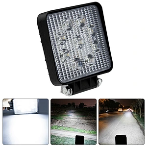 Shape Led Work Light Bar 27W Waterproof Driving Pods Spot Beam Work Lamp for Off-Road Suv Boat 4X4 Jeep JK 4Wd Truck 12V-24V
