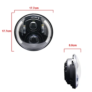 High Quality Led Working Light 30w Drl For Jeep For Wrangler Round  7inch Car Lights Led Headlight Headlamp