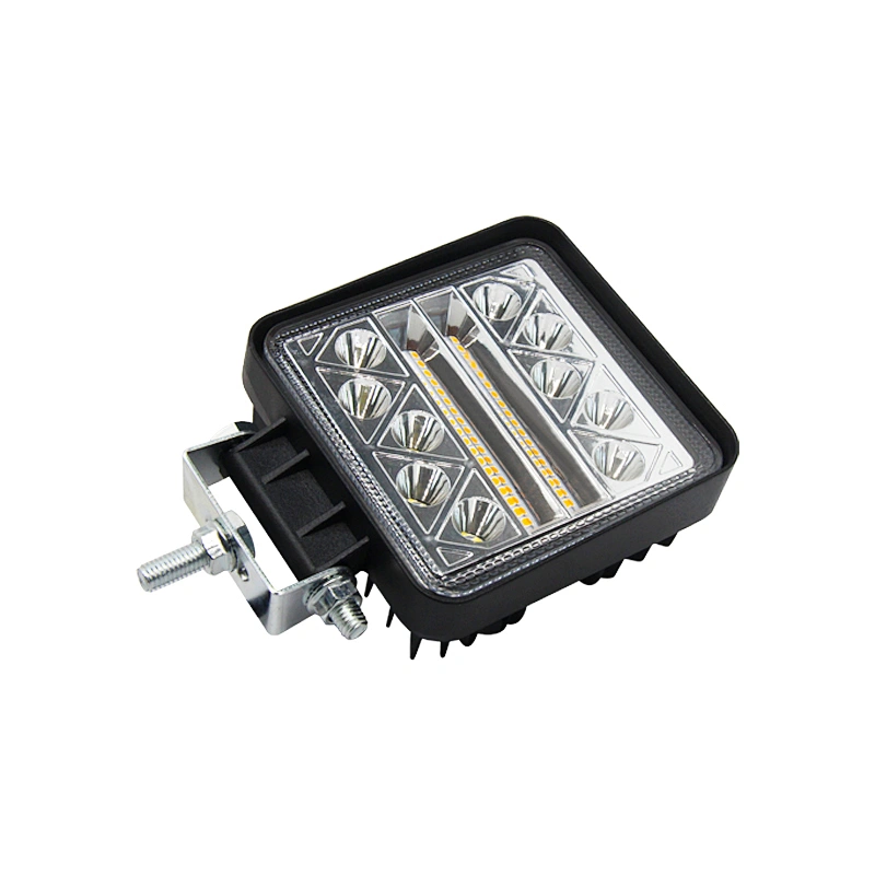 Factory Direct LED Car Headlight 4*4 Yellow and White Double Flashing Spotlight LED Work Light Suitable For Off-road Trucks