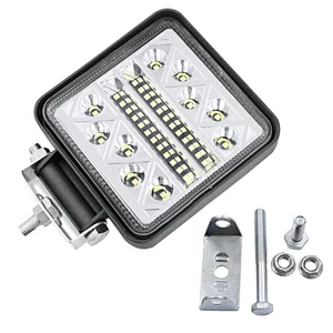 102W Work Light Bar 12V 24V Car LED Spotlight Square Round Auto Truck Off Road Mini Ledbar Offroad Accessories