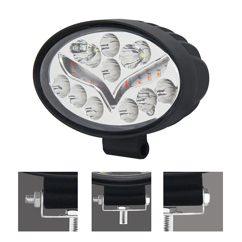 2021 New led working light bar car accessories faros  luz de carretera white red flood light