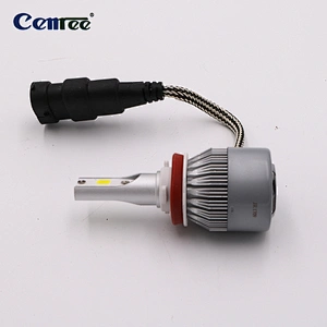 Automobile H3 LED Headlight Bulbs All-in-One Conversion Kit 6500K Cool White 36W 3800Lms