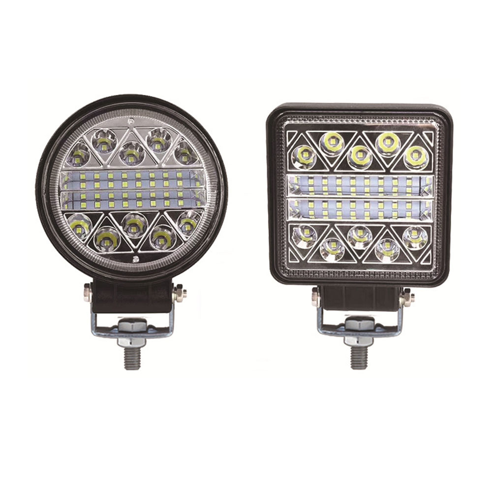102W Work Light Bar 12V 24V Car LED Spotlight Square Round Auto Truck Off Road Mini Ledbar Offroad Accessories
