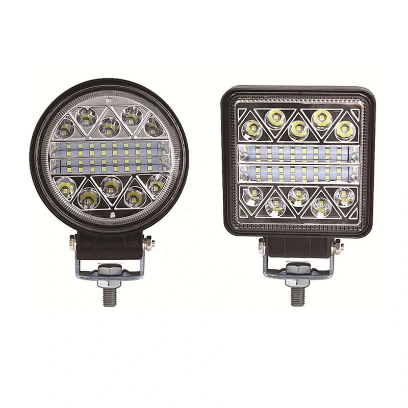 102W Work Light Bar 12V 24V Car LED Spotlight Square Round Auto Truck Off Road Mini Ledbar Offroad Accessories