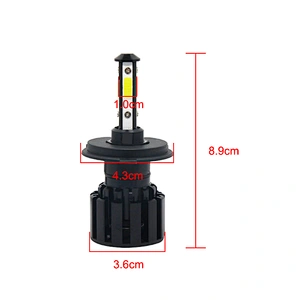 High Quality 4Sides H4 LED Bulb 360 Degree Super Bright Car Headlights H4 H11 HB3 9005 /Auto Led Headlight