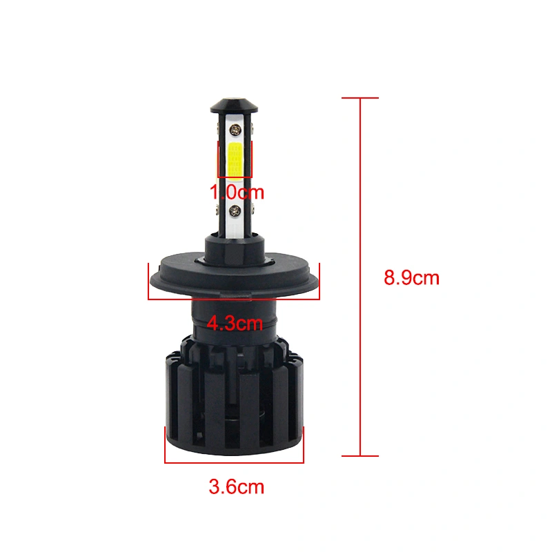 High Quality 4Sides H4 LED Bulb 360 Degree Super Bright Car Headlights H4 H11 HB3 9005 /Auto Led Headlight