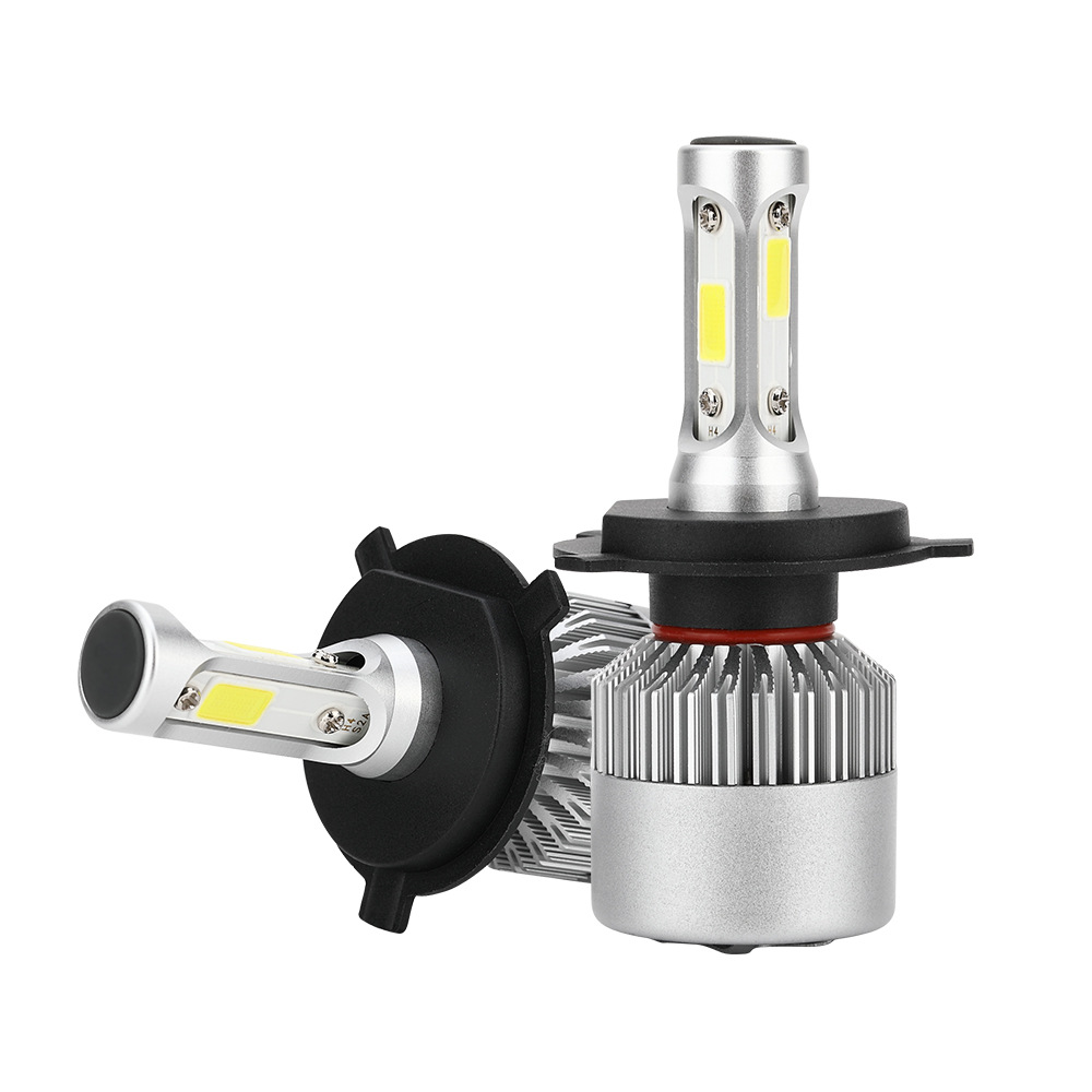S2 H4 H7 H13 H11 9005 9006 8000LM Car LED COB Headlights Bulb Head Lamp Pure replacement kit white 6500K
