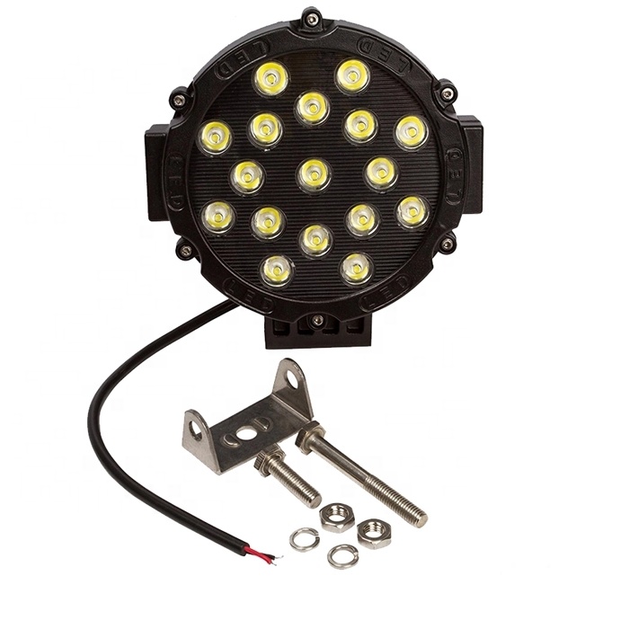 auto truck offroad Faro 4x4 Auxiliar 51w 17led  faros led para autos