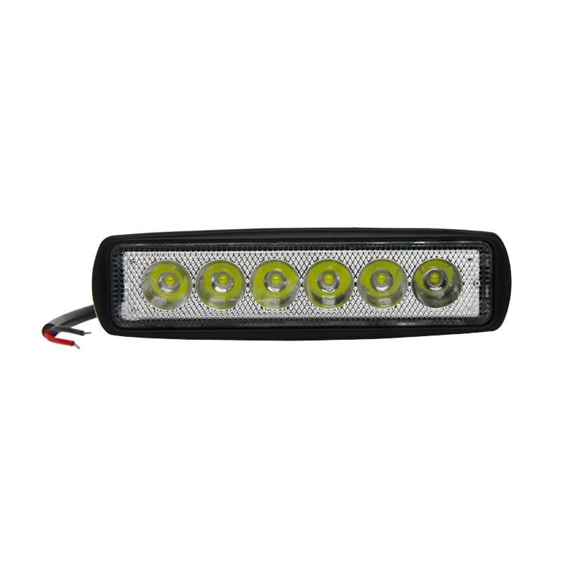 New Small Single Row 18w Led Strip Working Light Suv Modified Bar Light Roof Light 18w  Led Strip Lamp