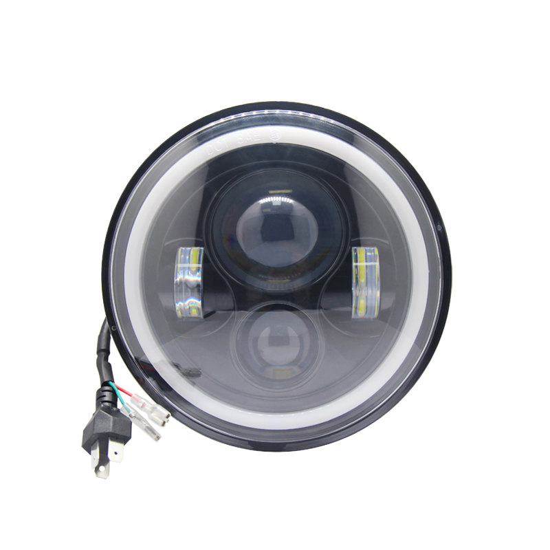 Factory Outlet Angel eyes Super Bright Round Led Driving Light Marine Bumper Truck Offroad Spotlight   Car Led Work Light