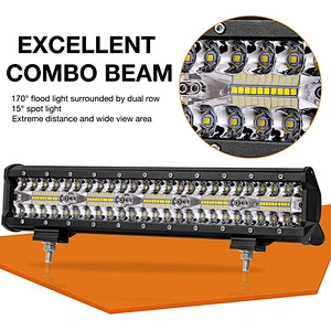 300W High Quality Faros proyectores reflectores Led new led work light 300w 3 filas barras de luz led para camiones
