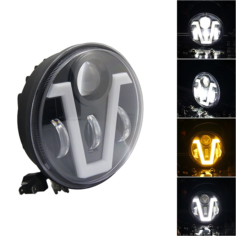 5nch 7inch 50W Led Headlight 12V 24V Headlamp Waterproof for Jeep Wrangler SUV ATV Trucks