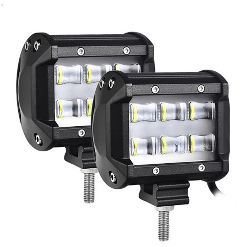 18w Led Light bar 12v 24v 4d high quality car Led  IP68 4x4 offroad driving led work light for all cars