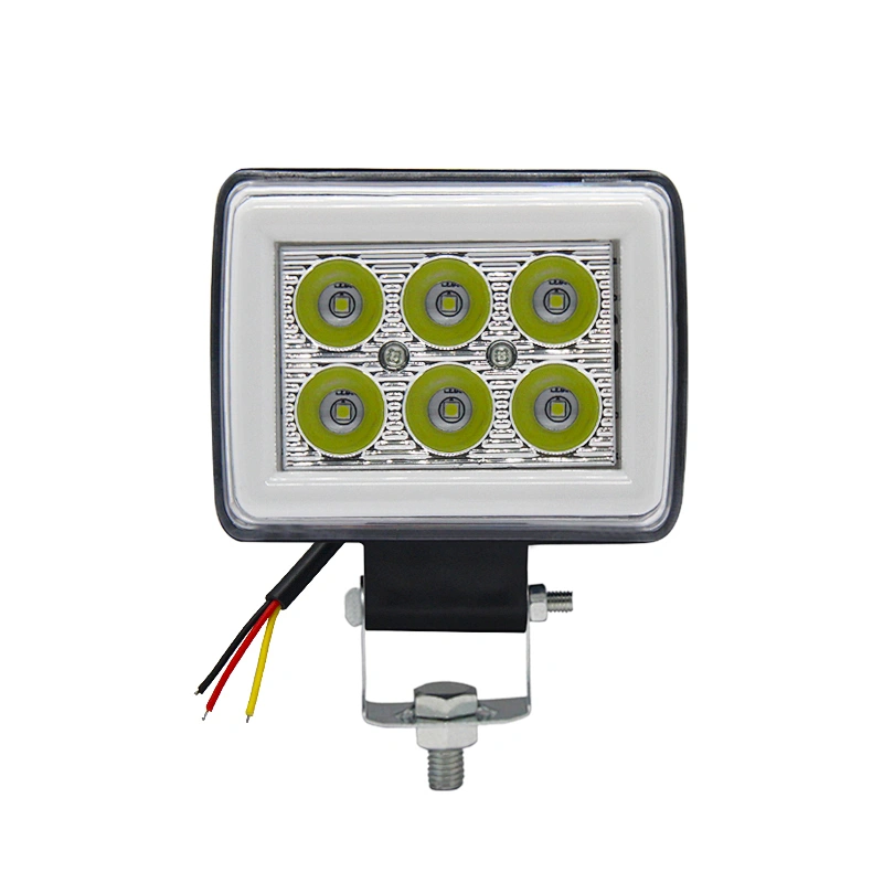 Slim Waterproof Led Work Light 12v Square Flood Light Car Work Light For Trucks Tractors Excavators Offroad Marine