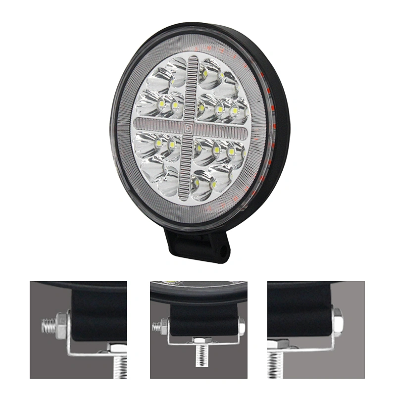 2021 led work light power Round led para faros barra autos delanteras led de accesorios para camioneatas neblinero