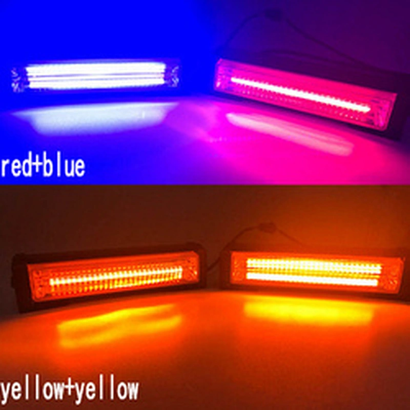 Waterproof Ip65 Red And Blue Led Grille Light Front Grille Led Strobe Flash Warning Light Auto Police Led Bar Emergency Light
