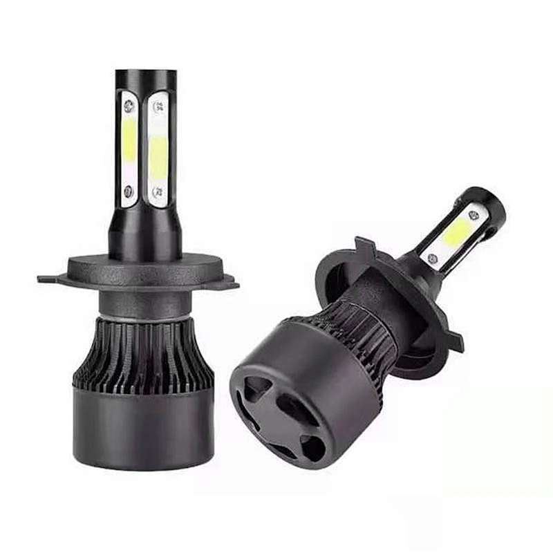 Car 6000K 8000LM automatic H4 H7 H11 9005 LED headlights 4 sides luces led para carro auto accessories