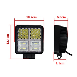 Auto Lighting System 12v-24v 48w Spot Flood Led Work Light 25mm 35mm 45mm  Led Headlight For  Tractor/off Road/car