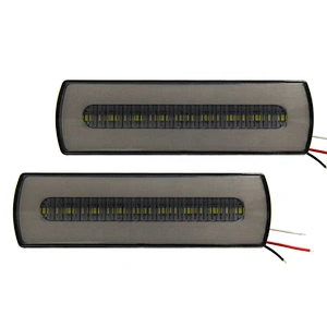 Car led luz de parachoques trasero rojo y blanco car luces accesorios de auto led automovil lights faro