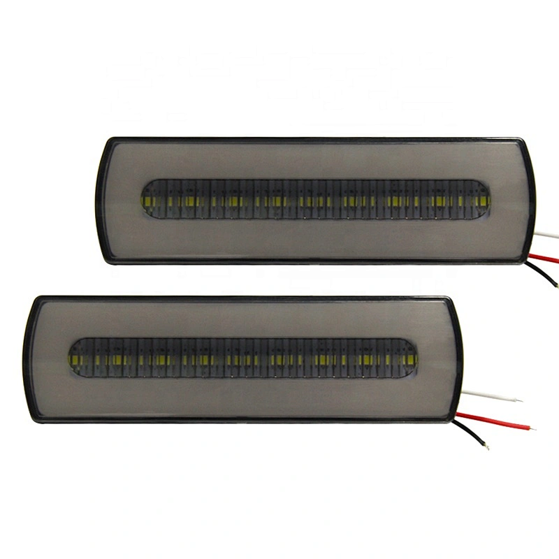 Car led luz de parachoques trasero rojo y blanco car luces accesorios de auto led automovil lights faro