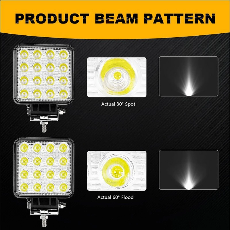 hot selling 48W LED Bar LED Work Light Bar for Off-Road Suv Boat Car Tractor 4X4 Jeep JK 4Wd Truck 12V-24V