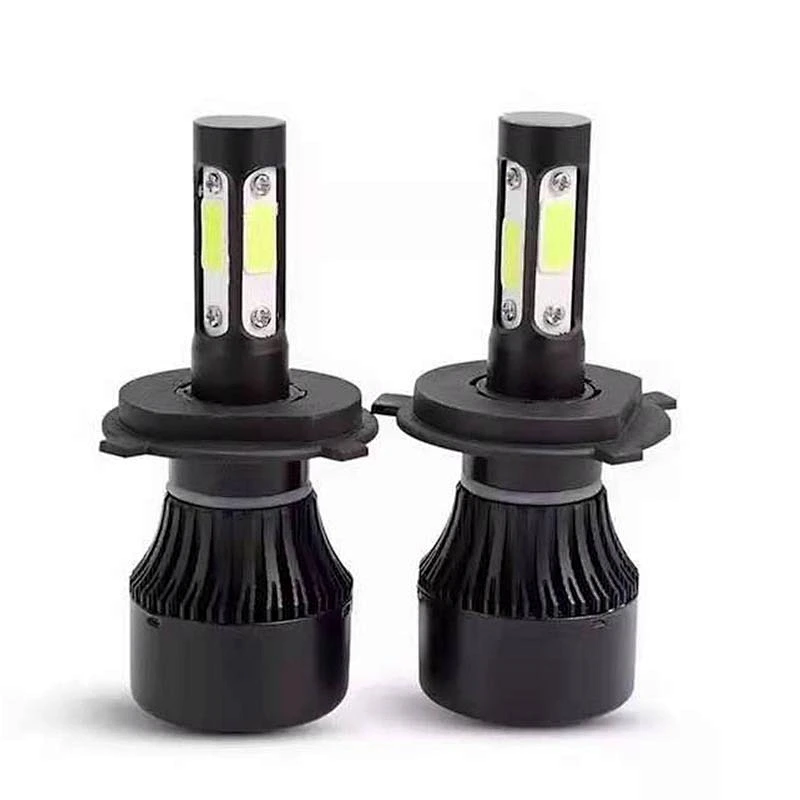 Car 6000K 8000LM automatic H4 H7 H11 9005 LED headlights 4 sides luces led para carro auto accessories