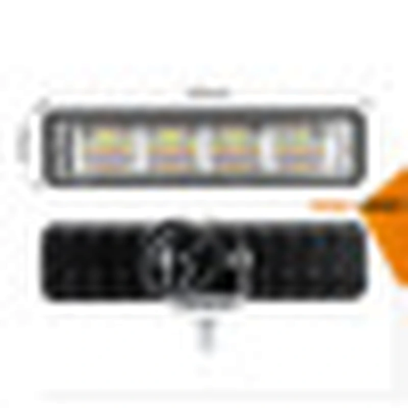 bar led  15cm bar lighting luces bicolor flashing 5 funtions for truck moto car auto