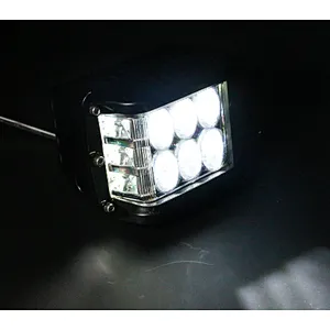 Neblinero LED lamp truck led light work 4x4 led bar light 36w spot light two yellow white colorful led