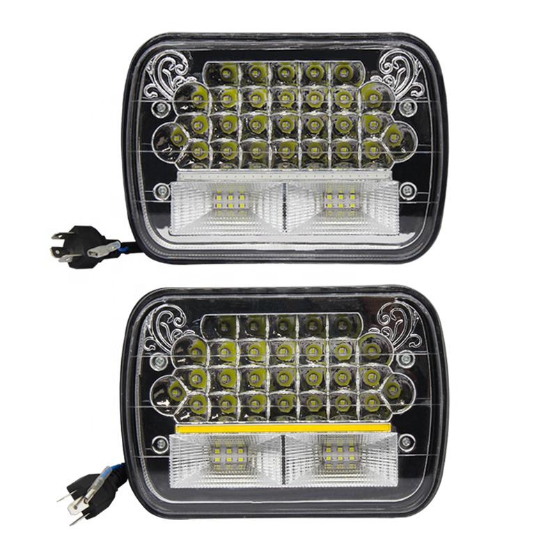 Faro 60w 120w led faro auxiliar angel eyes blue yellow led for mercedes luz ojos de Angel led para moto truck