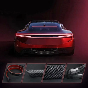 Universal Rear Trunk Spoiler Tail Light Car Led Strip Brake Light Drl Led Light Bars