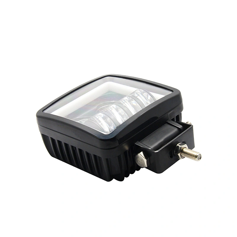 Truck Work Light Angel Eye 45W LED Tractor Square 12V LED Always On Work Light Front Headlight