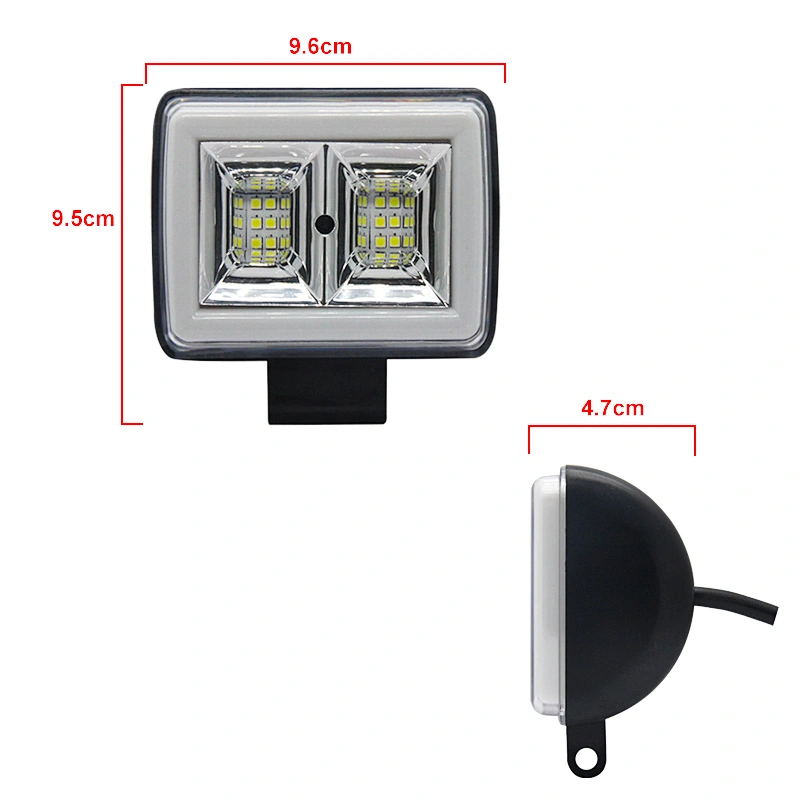 High Quality Angel Eyes LED Work light White Yellow for 4X4 Motorcycle Truck Camping Car Driving Fog Lamp Spot Flood Lights