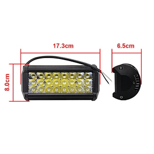 High Power Work Light 72W 24 Leds 4Inch Bar Led 12V 24V Spotlights Combo Driving Backup Boat Lights For All Cars