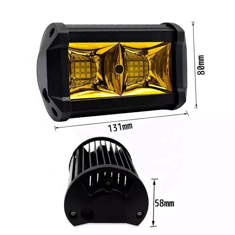 Offroad 4x4 ATV Truck Tractor faros antiniebla led work light yellow luz faro led amarillo