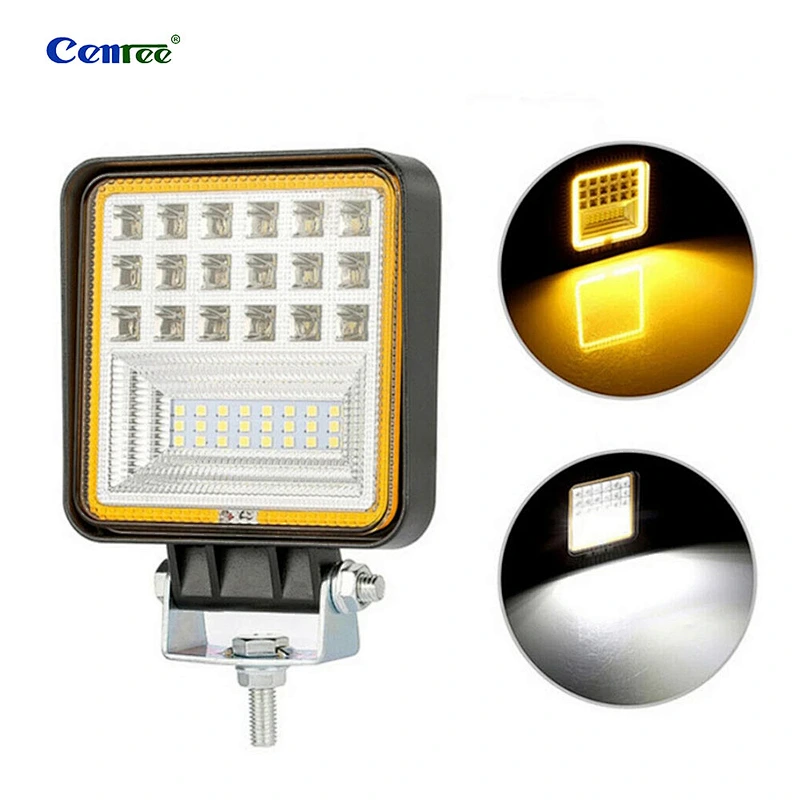 126W LED Work Light Offroad LED Light Bar Spot Flood Car 4WD Truck Tractor Boat Trailer 4x4 SUV ATV 12V 24V car lamp