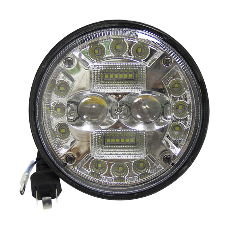 Custom High Power Cob Round Auto Motorcycles Front Light 12 Volt 7 Inch Off Road Car Led Headlight For Moto